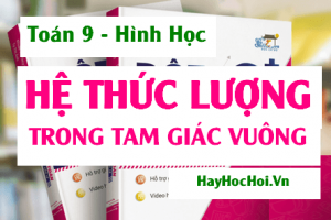 Tỉ số lượng giác và hệ thức lượng trong tam giác vuông (Toán 9)